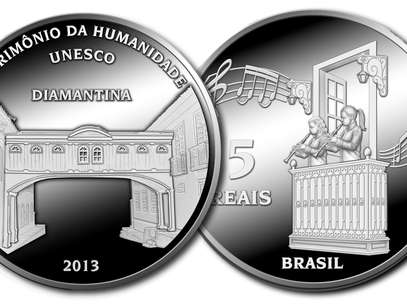 Moeda de prata em homenagem a cidade mineira tem valor de face de R$ 5 Foto: Divulgação