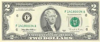Nota americana de dois dólares
